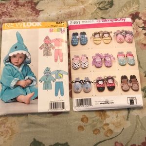Infant patterns; NEW LOOK #6235, Simplicity #2491